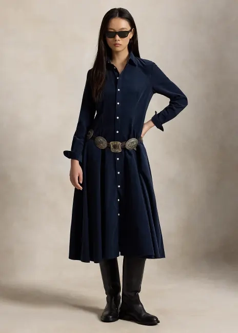 Ralph Lauren Corduroy A-Line Shirtdress