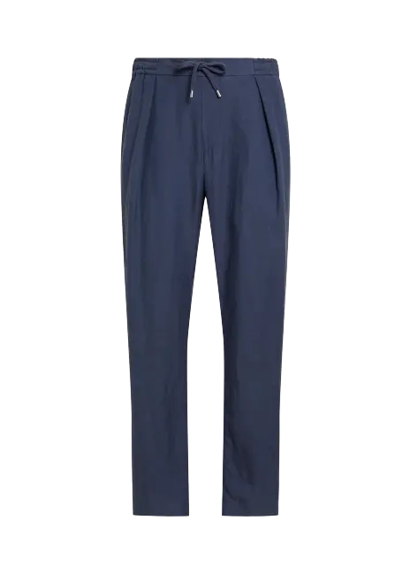 Ralph Lauren Hand-Tailored Silk-Linen Trouser