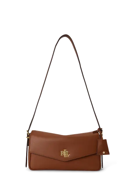 Ralph Lauren Nappa Leather Medium Farrah Shoulder Bag