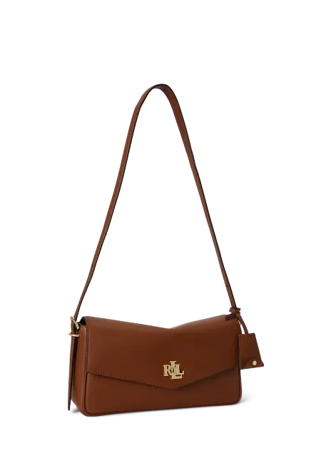 Ralph Lauren Nappa Leather Medium Farrah Shoulder Bag