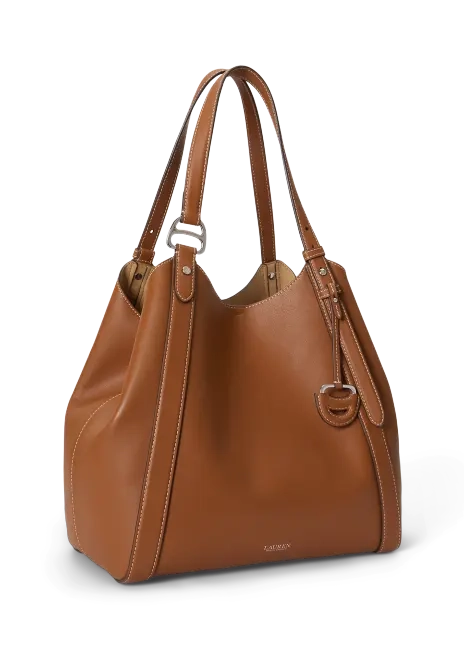 Ralph Lauren Nappa Leather Large Tasha Tote Bag