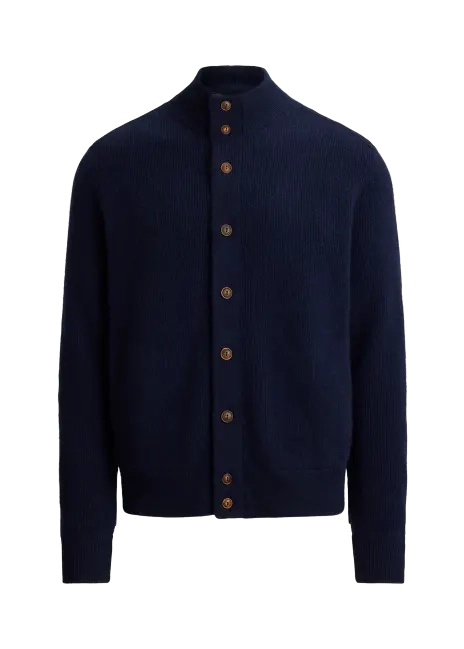 Ralph Lauren Cashmere Mockneck Cardigan
