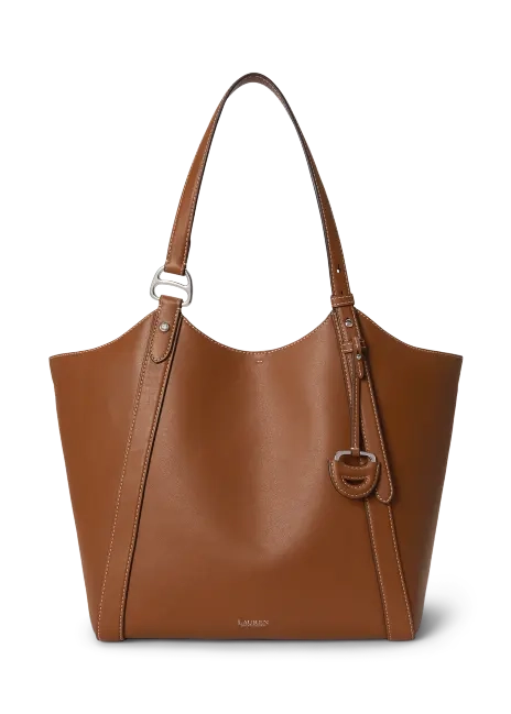 Ralph Lauren Nappa Leather Large Tasha Tote Bag
