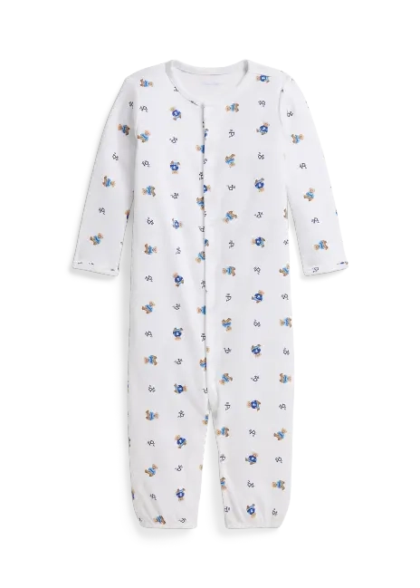 Ralph Lauren Polo Bear Convertible Gown-Coverall