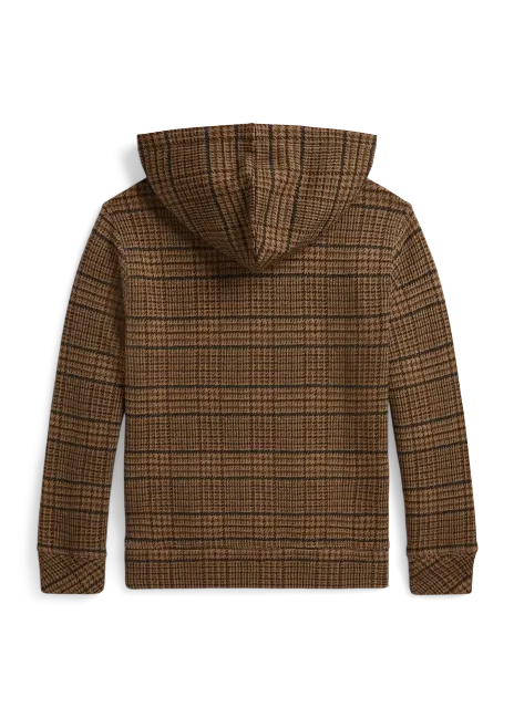 Ralph Lauren Polo Bear Tweed-Print Hoodie