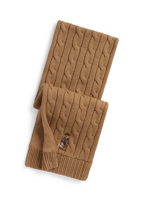 Ralph Lauren Polo Bear Cotton Scarf