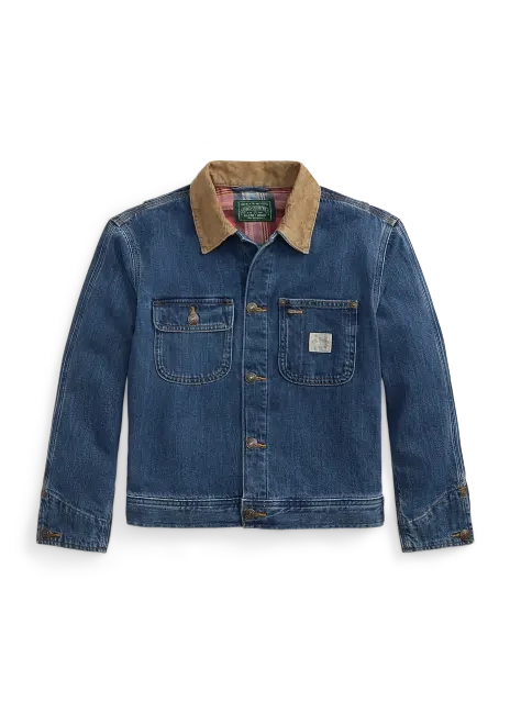Ralph Lauren Corduroy-Collar Denim Jacket