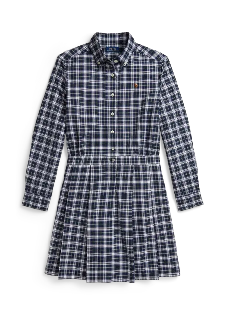Ralph Lauren Plaid Cotton Oxford Shirtdress