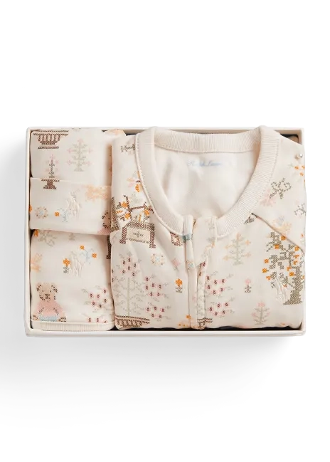Ralph Lauren Polo Bear Cotton 3-Piece Gift Set