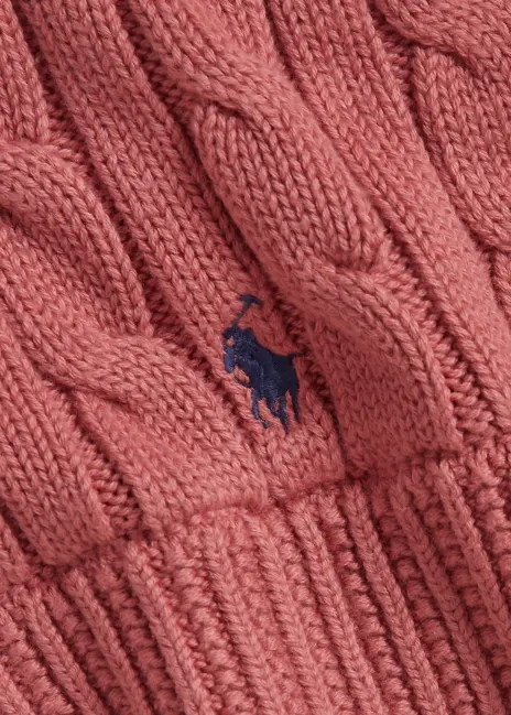 Ralph Lauren Cable-Knit Cotton Scarf