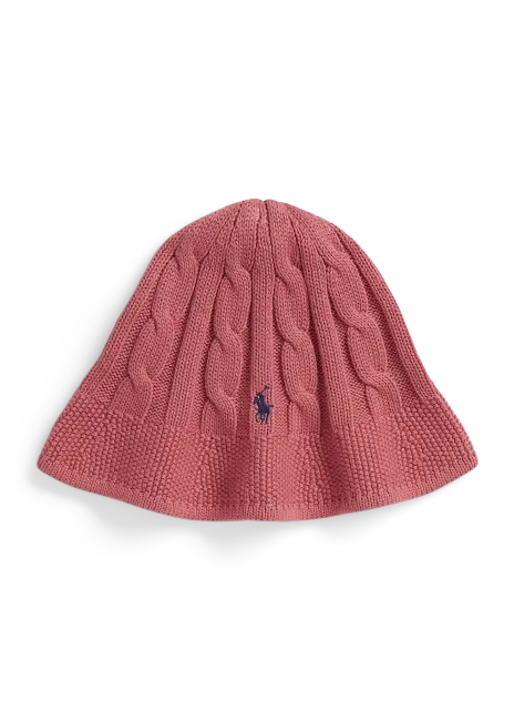 Ralph Lauren Cable-Knit Cotton Bucket Hat