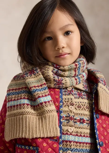 Ralph Lauren Fair Isle Cotton-Blend Scarf