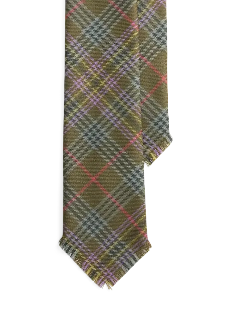 Ralph Lauren Graduate Fringe Tartan Tie