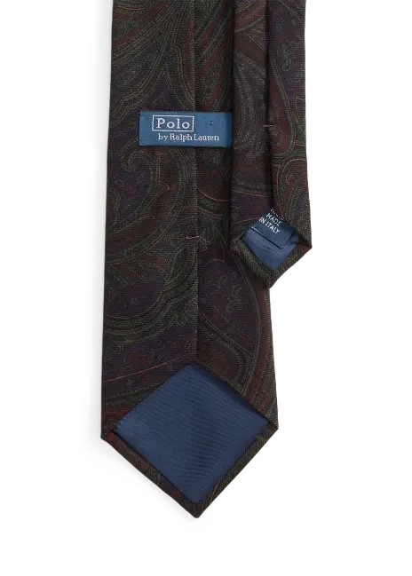 Ralph Lauren Graduate Paisley Wool Challis Tie