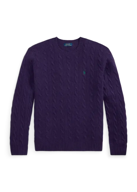 Ralph Lauren Cable-Knit Wool-Cashmere Sweater