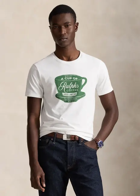 Ralph Lauren Custom Slim Fit Ralph’s Coffee T-Shirt