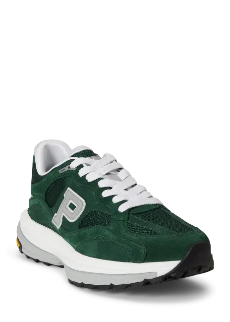 Ralph Lauren Modern Trainer 200 Suede-Paneled Sneaker