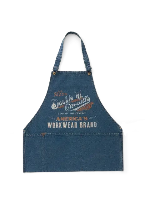 Ralph Lauren Logo Indigo Canvas Apron