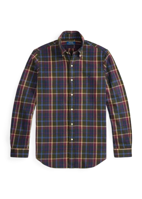 Ralph Lauren Classic Fit Plaid Brushed Flannel Shirt