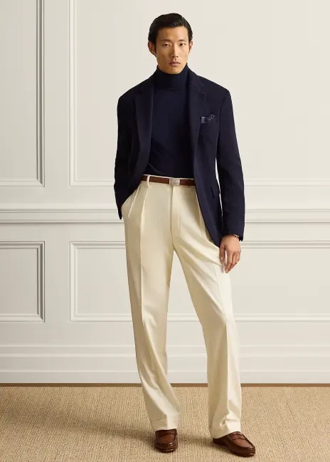 Ralph Lauren Glenn Hand-Tailored Flannel Trouser
