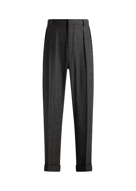 Ralph Lauren Glenn Hand-Tailored Tick-Weave Trouser