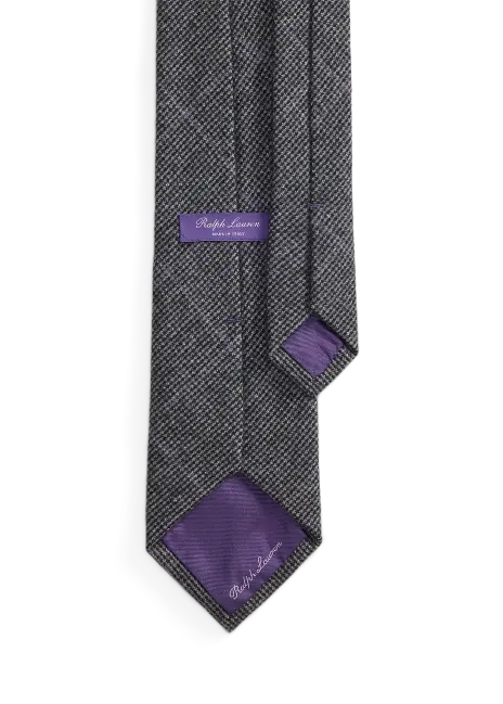 Ralph Lauren Mini-Tick-Weave Wool-Cashmere Tie