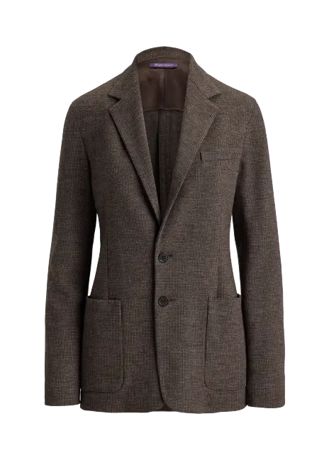 Ralph Lauren Hailey Tick-Weave Jersey Jacket