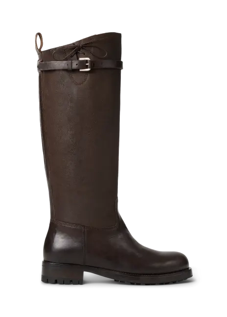 Ralph Lauren Ward Vachetta Leather Engineer Boot