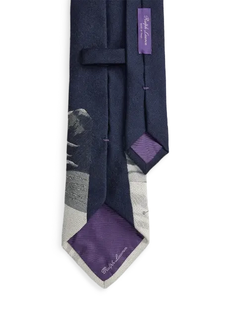 Ralph Lauren Skier Wool-Silk Tie