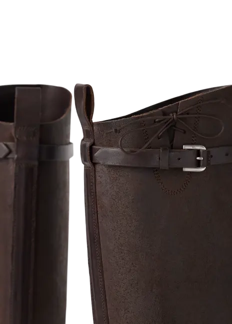 Ralph Lauren Ward Vachetta Leather Engineer Boot