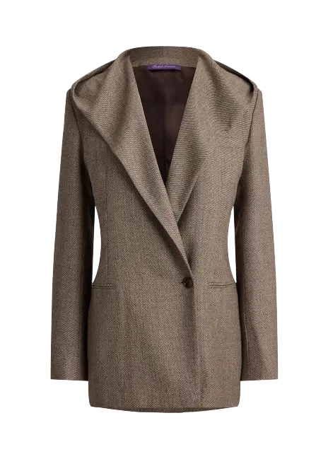 Ralph Lauren Stassie Birdseye Tweed Jacket