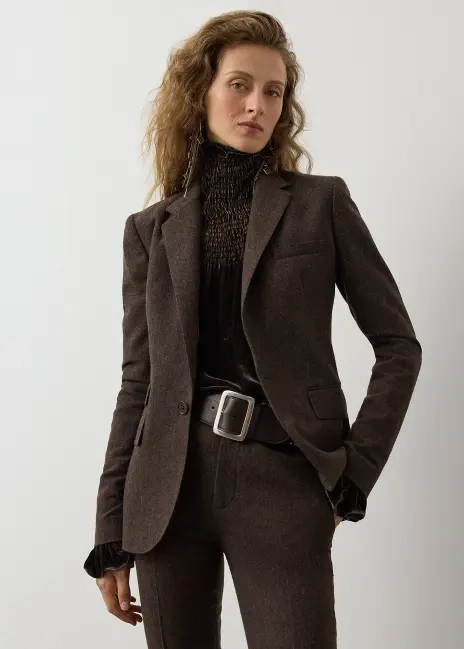 Ralph Lauren Parker Striped Herringbone Jacket
