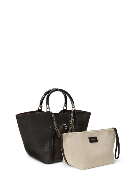 Ralph Lauren The Ralph Chain-Trim Goatskin Tote
