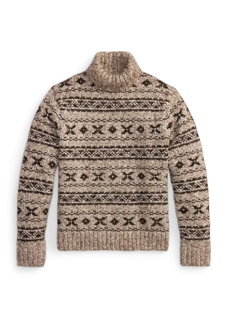 Ralph Lauren Fair Isle Wool-Blend Turtleneck Sweater
