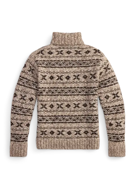 Ralph Lauren Fair Isle Wool-Blend Turtleneck Sweater