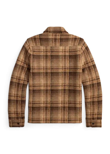 Ralph Lauren Plaid Wool Workshirt Sweater
