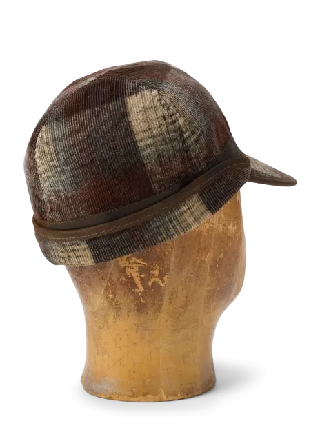 Ralph Lauren Plaid-Print Corduroy Earflap Cap