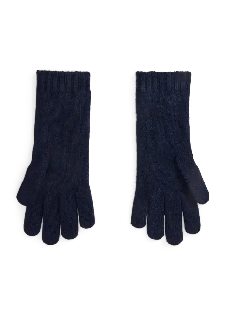 Ralph Lauren Cable-Knit Wool-Cashmere Gloves