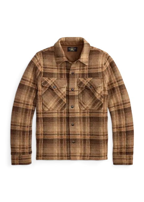 Ralph Lauren Plaid Wool Workshirt Sweater