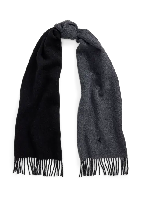 Ralph Lauren Fringe-Trim Wool Scarf