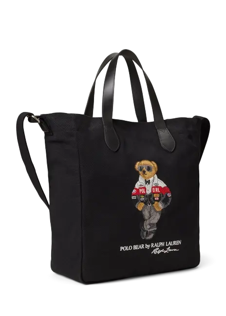 Ralph Lauren Polo Bear Canvas Shopper Tote