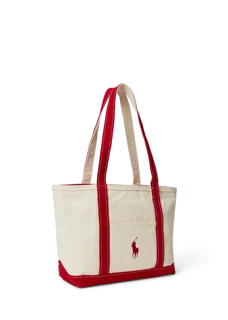 Ralph Lauren Polo Pony Canvas Small Tote