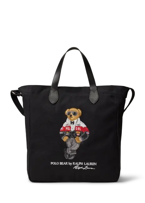 Ralph Lauren Polo Bear Canvas Shopper Tote
