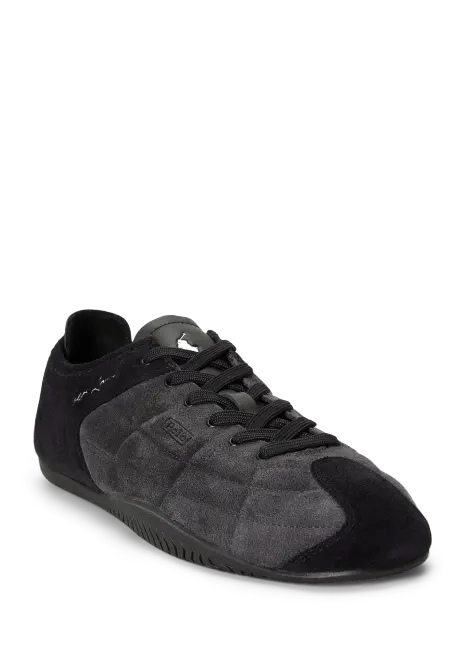 Ralph Lauren RL Racer Quilted Suede Sneaker