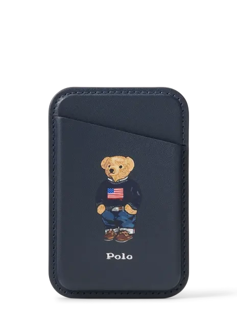 Ralph Lauren Polo Bear Leather Card Case With MagSafe