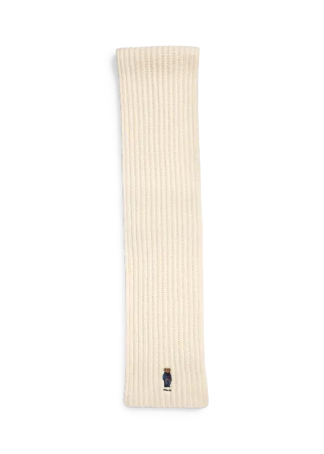 Ralph Lauren Polo Bear Rib-Knit Scarf