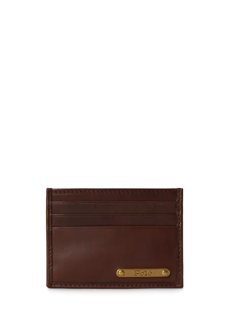 Ralph Lauren Burnished Leather Card Case