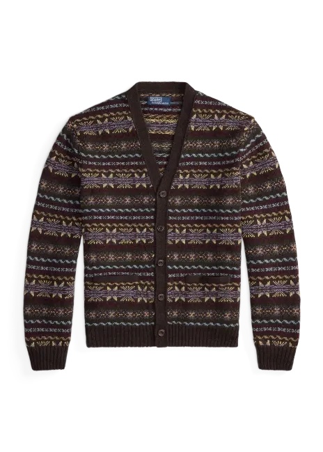 Ralph Lauren Fair Isle Wool Cardigan