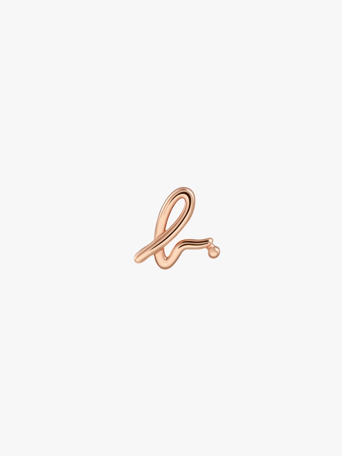WOMEN'S SILVER B. LOGO EARRING (SINGLE) | agnès b. HK