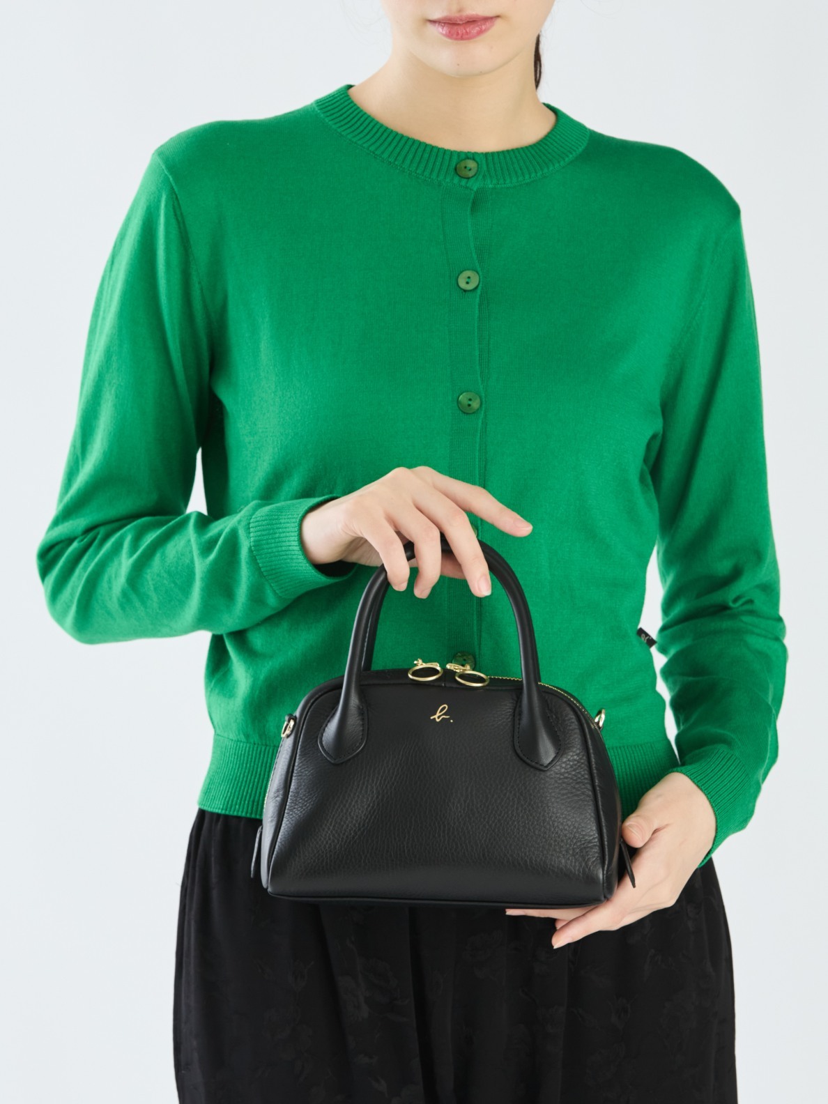 WOMEN'S LEATHER BOSTON BAG | agnès b. HK